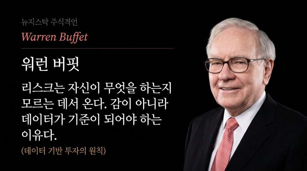 워런 버핏 - 리스크는 자신이 무엇을 하는지 모르는 데서 온다. 감이 아니라 데이터가 기준이 되어야 하는 이유 (데이터 기반 투자의 원칙)